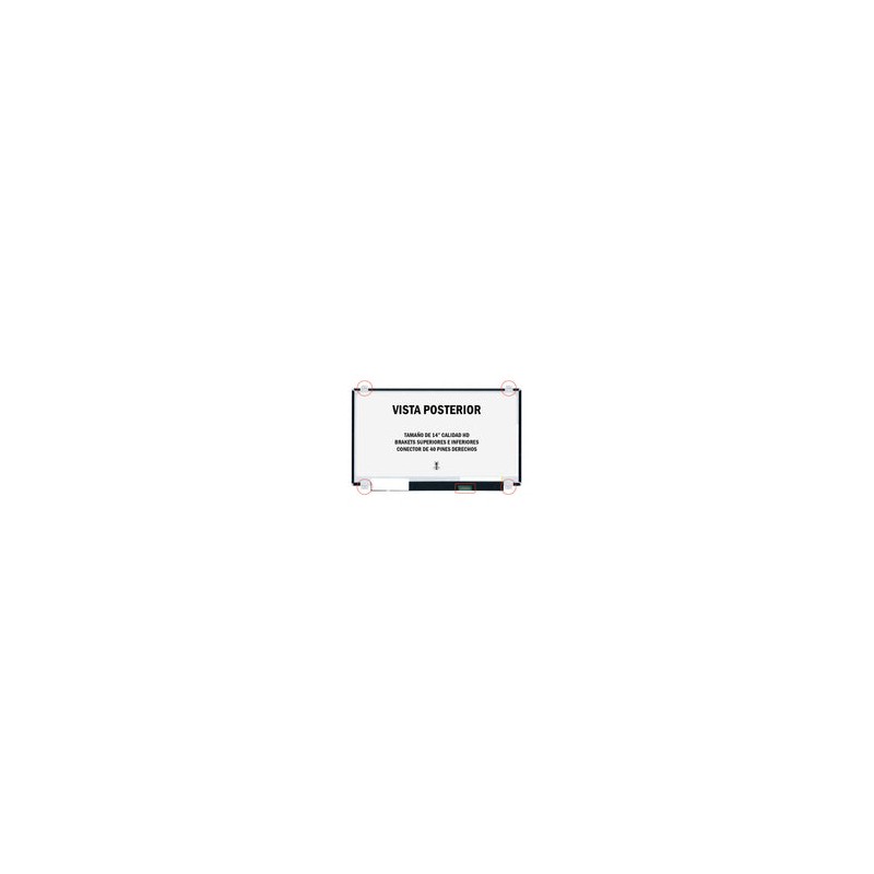 Pantalla LED Ultra Slim n140bge-lb2 de 14" 40 Pines Calidad HD para Laptop