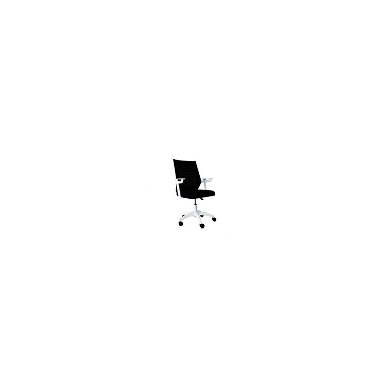 Silla de Oficina con Respaldo Ergonómico color Negro y Blanco